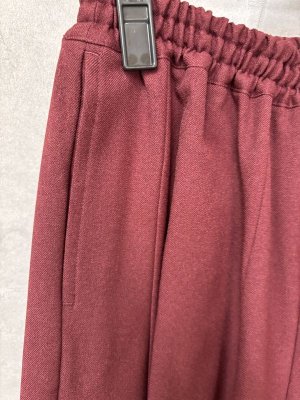 画像2: 40%off   2024AW　gomme　パンツ　1：ワイン　サイズ；M (2)