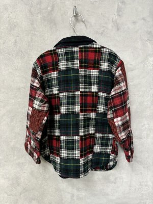 画像3: 50%off    　DENIMDUNGAREE　   パッチワークチェック　シャツ　　91；クレイジー　サイズ；140 (3)