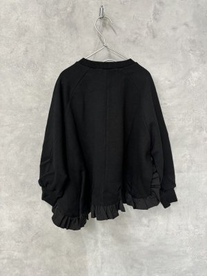 画像4: 40%off   nunuforme ラウンドフリルトレーナー　　BLACK (4)