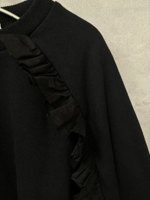 画像2: 40%off   nunuforme ラウンドフリルトレーナー　　BLACK (2)