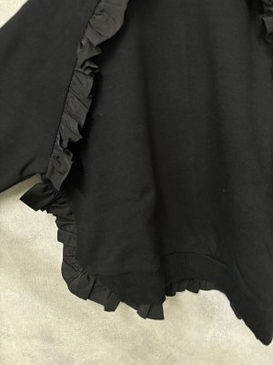 画像3: 40%off   nunuforme ラウンドフリルトレーナー　　BLACK (3)