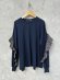 画像1: 30%off   nunuforme  裁ち切りフリルT　　NAVY (1)