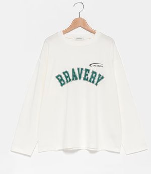 画像1: 30%off   Lovetoxic  【LTXC】カレッジプリント長袖Tシャツ  03；オフホワイト (1)
