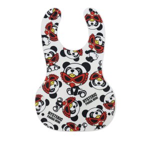 画像1: ☆MY FIRST HYSTERIC　PANDA MINI EVA お食事エプロン　　04；ホワイト系 (1)
