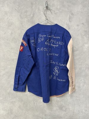 画像4: 50%off    　DENIMDUNGAREE　 ツイル落書きシャツ　91；クレイジー (4)