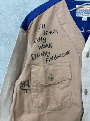 画像3: 50%off    　DENIMDUNGAREE　 ツイル落書きシャツ　91；クレイジー (3)