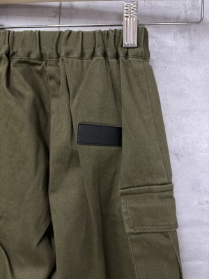 画像3: 40%off   2024秋冬 FITH    サテンラップカーゴパンツ 9;カーキ (3)