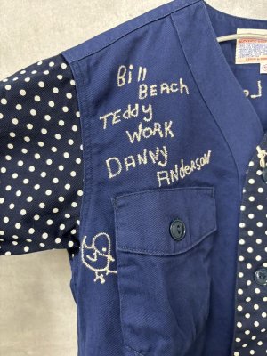 画像4: 50%off    　DENIMDUNGAREE　  ツイル落書きシャツ　92；クレイジー (4)