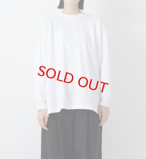 画像1: Veritecoeur　  ストレッチクルーネック七分TEE   WHITE    サイズ:F (1)