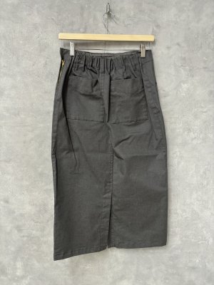 画像4: 40%off   NATURAL LAUNDRY ロイカストレッチデニムナロースカート 940;グレー  (4)