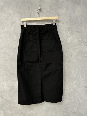 画像4: 30%off   NATURAL LAUNDRY ロイカストレッチスカート  990;ブラック (4)