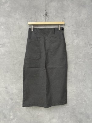 画像1: 30%off   NATURAL LAUNDRY　ロイカストレッチデニムナロースカート　940；グレー　 (1)