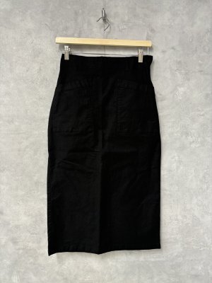 画像1: 30%off   NATURAL LAUNDRY　ロイカストレッチスカート　　990；ブラック (1)