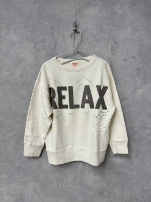画像1: 40%off    2024秋冬　DENIMDUNGAREE　 トンプキンウラケ　RELAX　スウェット　１；白 (1)