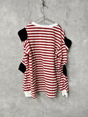 画像3: 40%off    フランキーグロウ SOCK HEELS  BORDER L/S TEE  RED BORDER (3)