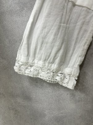 画像3: 40%off   2024AW  Bon Vieux Temps　レースブラウス　　10；WHITE　　サイズ；2 (3)