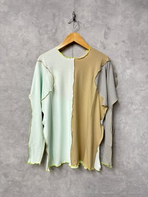 画像1: 30%off   フランキーグロウ　MULTI COLOR L/S TEE     PINK MLT (1)