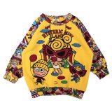 MY FIRST HYSTERIC DEVILKIN ラグラン 裏毛トレーナー 10；ブラック