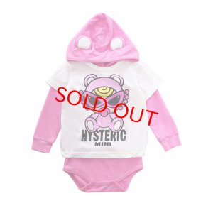 画像1: MY FIRST HYSTERIC　　TEDDY MINI ロンパース&Tシャツ セット　25；ピンク　　 (1)