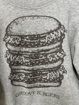 画像2: 40%off   GC　裏毛　HAMBURGER　スウェット　　3；グレー (2)