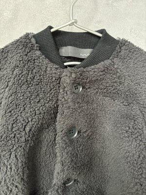 画像2: 40%off   nunuforme 　ボアショートブルゾン   black　サイズ；M（100〜110） (2)