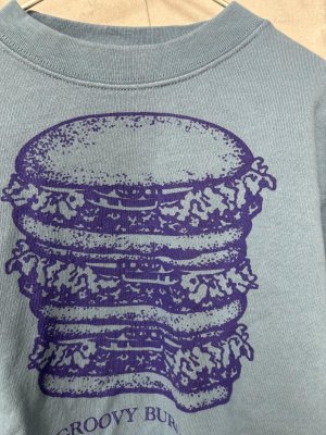 画像2: 40%off   GC　裏毛　HAMBURGER　スウェット　　14；ブルー (2)