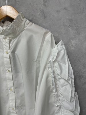 画像2: 40%off   nunuforme  ドロストスリーブシャツ Off White サイズ;2(163cm) (2)