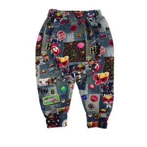 画像2: Hystericmini SCRATCH DENIM総柄 Viscotex 膝下丈 サルエルパンツ   49;インディゴ (2)