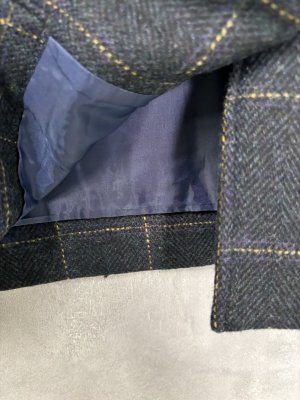 画像3: 40%off   YARRA 　　トラッドチェックベスト　　55；ネイビー　　FREE (3)