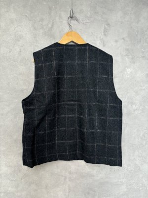 画像4: 40%off   YARRA 　　トラッドチェックベスト　　55；ネイビー　　FREE (4)