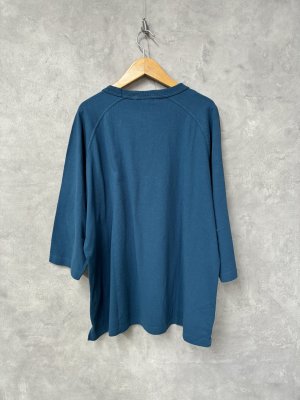 画像3: 30%off  ALL HOURS 　RAGRAN SLEEVE GARMENT DYED 3/4 TEE    C.BLUE (3)