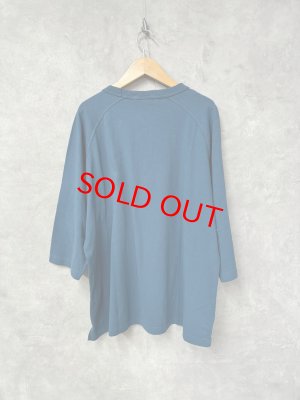 画像3: 30%off  ALL HOURS  RAGRAN SLEEVE GARMENT DYED 3/4 TEE    C.BLUE (3)
