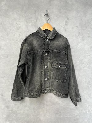 画像1: 40%off    2024秋冬　DENIMDUNGAREE　  ブラックデニム JK　　22；ブラック (1)