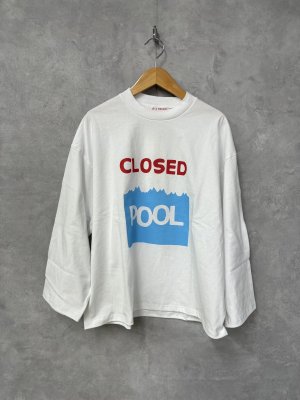 画像1: 30%off  ALL HOURS 　MOCK NECK 9TH  SLEEVE TEE     A.WHITE (1)