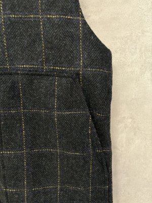 画像2: 40%off   YARRA 　　トラッドチェックベスト　　55；ネイビー　　FREE (2)