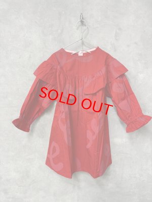 画像1: 40%off    フランキーグロウ　ORG.PT GURUGURU  DUBBLE FRILL DRESS　　カラー:RED (1)