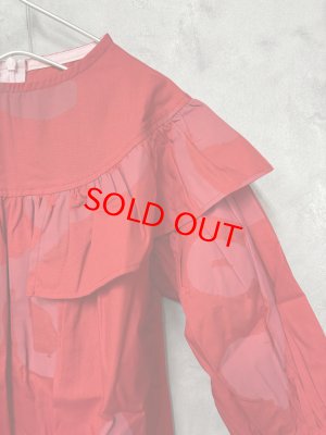 画像2: 40%off    フランキーグロウ　ORG.PT GURUGURU  DUBBLE FRILL DRESS　　カラー:RED (2)