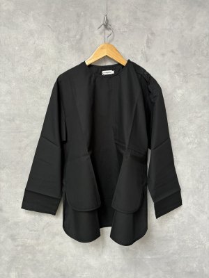 画像1: 30%off   フランキーグロウ　BACK NUMBER PULLOVER SHIRT　　カラー；BLACK (1)