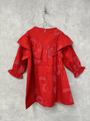 画像5: 40%off    フランキーグロウ ORG.PT GURUGURU  DUBBLE FRILL DRESS  カラー:RED (5)