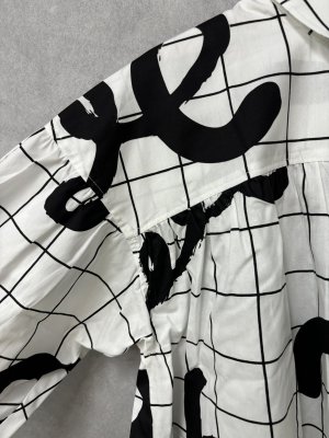 画像4: 40%off    フランキーグロウ BACK FRILL CROPPED LENGH SHIRT      カラー; WHITE-BLACK     サイズ;(F2) (4)