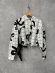 画像1: 30%off   フランキーグロウ　BACK FRILL CROPPED LENGH SHIRT     　カラー； WHITE-BLACK     サイズ；（F2） (1)
