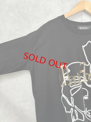 画像2: 40%off   2024AW gomme Tシャツ 4:ブラック  サイズ;M (2)