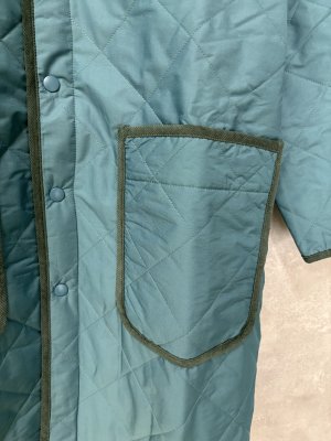 画像2: 30%off   NATURAL LAUNDRY タフタカラーミドルコート  510;ブルー サイズ2 (2)