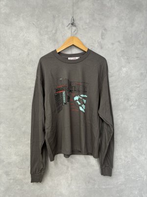 画像1: 30%off  ALL HOURS 　　6.2OZ  MID WEIGHT L/S TEE WINTER BEACH      C.CHARCOAL (1)