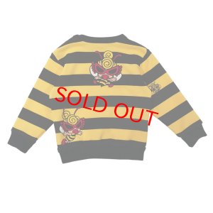 画像2: MY FIRST HYSTERIC　LITTLE BEE ボーダー 裏毛トレーナー　　64；イエロー系 (2)