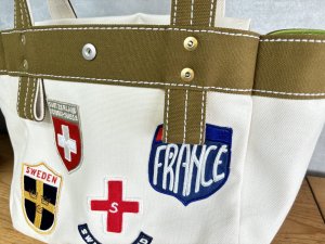 画像3: 2024　快晴堂　　　HAYATE国名トート/ワッペンペタペタトート 　　サイズ:S (3)