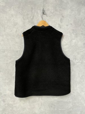 画像3: 30%off   NATURAL LAUNDRY ボアリバーシブルベスト  990;ブラック  サイズ2 (3)