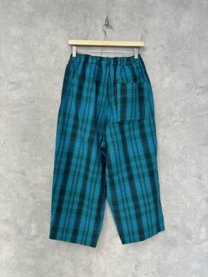 画像3: 30%off   VC   ボリュームタックパンツ　Blue check (3)