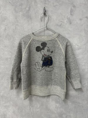 画像1: 40%off    2024秋冬　DENIMDUNGAREE　ビンテージウラケ MICKEY スウェット　3；グレー (1)
