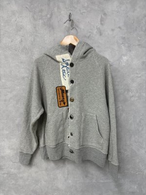 画像1: 40%off   2024秋冬　GTH　　 ビンテージウラケ リメイク マエアキ フーデット JK　　3；グレー (1)